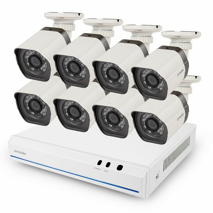 Deal - Zmodo 8 Channel 8x 720P Ip Camera SPoE NVR Surveillance System W/1TB HD